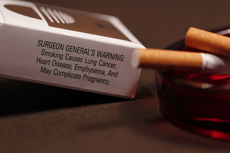 Cigarette warning labels